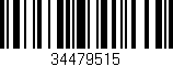 Código de barras (EAN, GTIN, SKU, ISBN): '34479515'