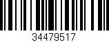 Código de barras (EAN, GTIN, SKU, ISBN): '34479517'