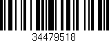 Código de barras (EAN, GTIN, SKU, ISBN): '34479518'