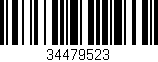 Código de barras (EAN, GTIN, SKU, ISBN): '34479523'