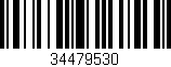 Código de barras (EAN, GTIN, SKU, ISBN): '34479530'