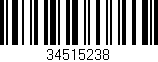 Código de barras (EAN, GTIN, SKU, ISBN): '34515238'