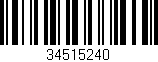 Código de barras (EAN, GTIN, SKU, ISBN): '34515240'