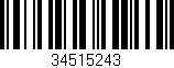 Código de barras (EAN, GTIN, SKU, ISBN): '34515243'
