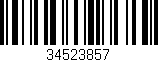 Código de barras (EAN, GTIN, SKU, ISBN): '34523857'