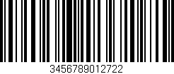 Código de barras (EAN, GTIN, SKU, ISBN): '3456789012722'