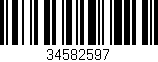 Código de barras (EAN, GTIN, SKU, ISBN): '34582597'