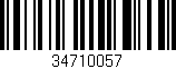 Código de barras (EAN, GTIN, SKU, ISBN): '34710057'