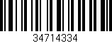 Código de barras (EAN, GTIN, SKU, ISBN): '34714334'