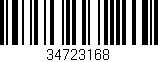 Código de barras (EAN, GTIN, SKU, ISBN): '34723168'