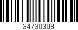 Código de barras (EAN, GTIN, SKU, ISBN): '34730308'