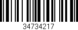 Código de barras (EAN, GTIN, SKU, ISBN): '34734217'