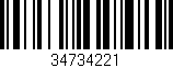 Código de barras (EAN, GTIN, SKU, ISBN): '34734221'