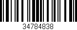 Código de barras (EAN, GTIN, SKU, ISBN): '34784838'