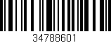 Código de barras (EAN, GTIN, SKU, ISBN): '34788601'