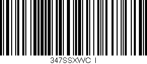 Código de barras (EAN, GTIN, SKU, ISBN): '347SSXWC/I'