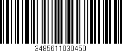 Código de barras (EAN, GTIN, SKU, ISBN): '3485611030450'