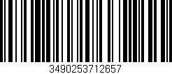 Código de barras (EAN, GTIN, SKU, ISBN): '3490253712657'