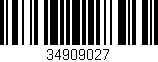 Código de barras (EAN, GTIN, SKU, ISBN): '34909027'