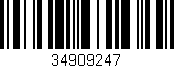 Código de barras (EAN, GTIN, SKU, ISBN): '34909247'