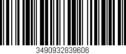 Código de barras (EAN, GTIN, SKU, ISBN): '3490932839606'