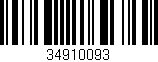 Código de barras (EAN, GTIN, SKU, ISBN): '34910093'