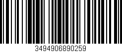 Código de barras (EAN, GTIN, SKU, ISBN): '3494906890259'