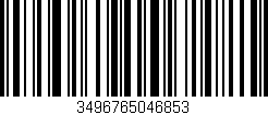 Código de barras (EAN, GTIN, SKU, ISBN): '3496765046853'
