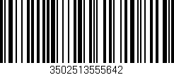 Código de barras (EAN, GTIN, SKU, ISBN): '3502513555642'