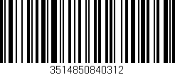 Código de barras (EAN, GTIN, SKU, ISBN): '3514850840312'