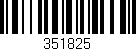 Código de barras (EAN, GTIN, SKU, ISBN): '351825'