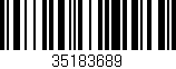 Código de barras (EAN, GTIN, SKU, ISBN): '35183689'