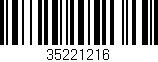 Código de barras (EAN, GTIN, SKU, ISBN): '35221216'