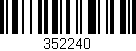 Código de barras (EAN, GTIN, SKU, ISBN): '352240'