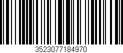 Código de barras (EAN, GTIN, SKU, ISBN): '3523077184970'