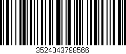 Código de barras (EAN, GTIN, SKU, ISBN): '3524043798566'