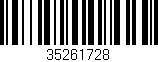 Código de barras (EAN, GTIN, SKU, ISBN): '35261728'