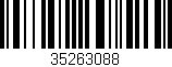 Código de barras (EAN, GTIN, SKU, ISBN): '35263088'