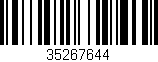 Código de barras (EAN, GTIN, SKU, ISBN): '35267644'