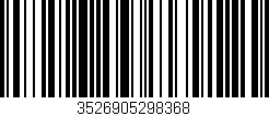 Código de barras (EAN, GTIN, SKU, ISBN): '3526905298368'