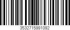 Código de barras (EAN, GTIN, SKU, ISBN): '3532715991092'