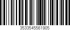 Código de barras (EAN, GTIN, SKU, ISBN): '3533545561905'