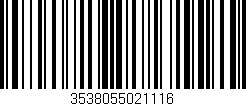 Código de barras (EAN, GTIN, SKU, ISBN): '3538055021116'