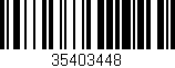 Código de barras (EAN, GTIN, SKU, ISBN): '35403448'