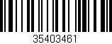 Código de barras (EAN, GTIN, SKU, ISBN): '35403461'