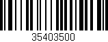 Código de barras (EAN, GTIN, SKU, ISBN): '35403500'
