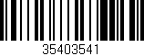 Código de barras (EAN, GTIN, SKU, ISBN): '35403541'