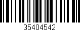 Código de barras (EAN, GTIN, SKU, ISBN): '35404542'