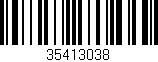 Código de barras (EAN, GTIN, SKU, ISBN): '35413038'