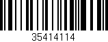 Código de barras (EAN, GTIN, SKU, ISBN): '35414114'